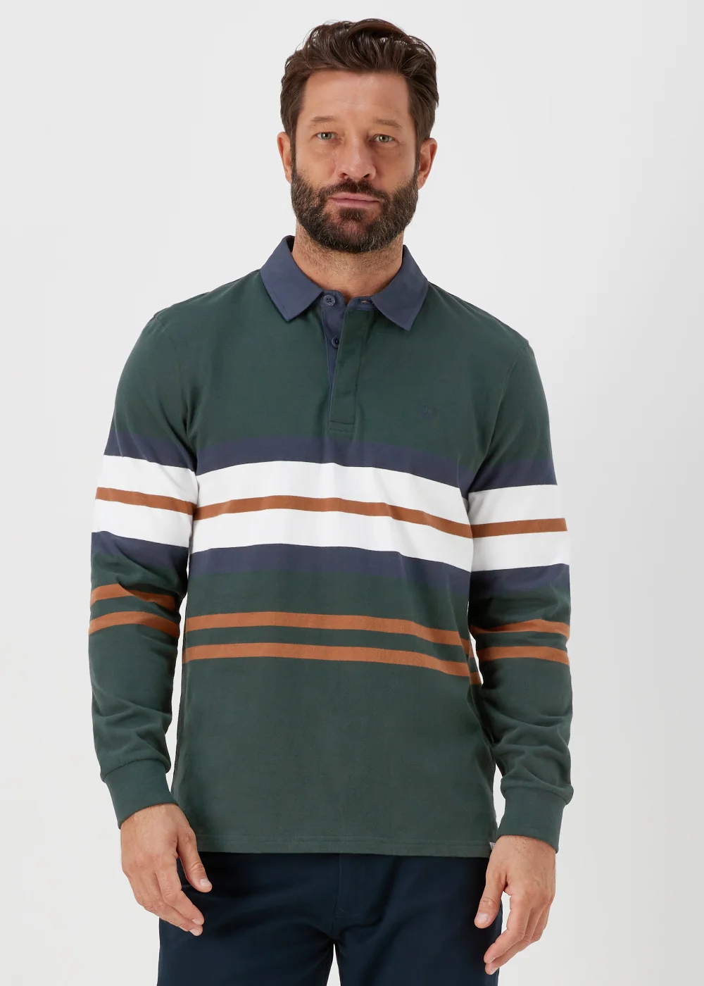 Lincoln Khaki Rugby Shirt - S Image 1