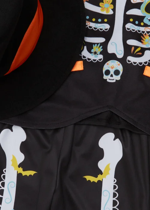 Kids Multicoloured Day Of The Dead Fancy Dress Costume (12mths-11yrs) - Age 12 - 18 Months Image 2
