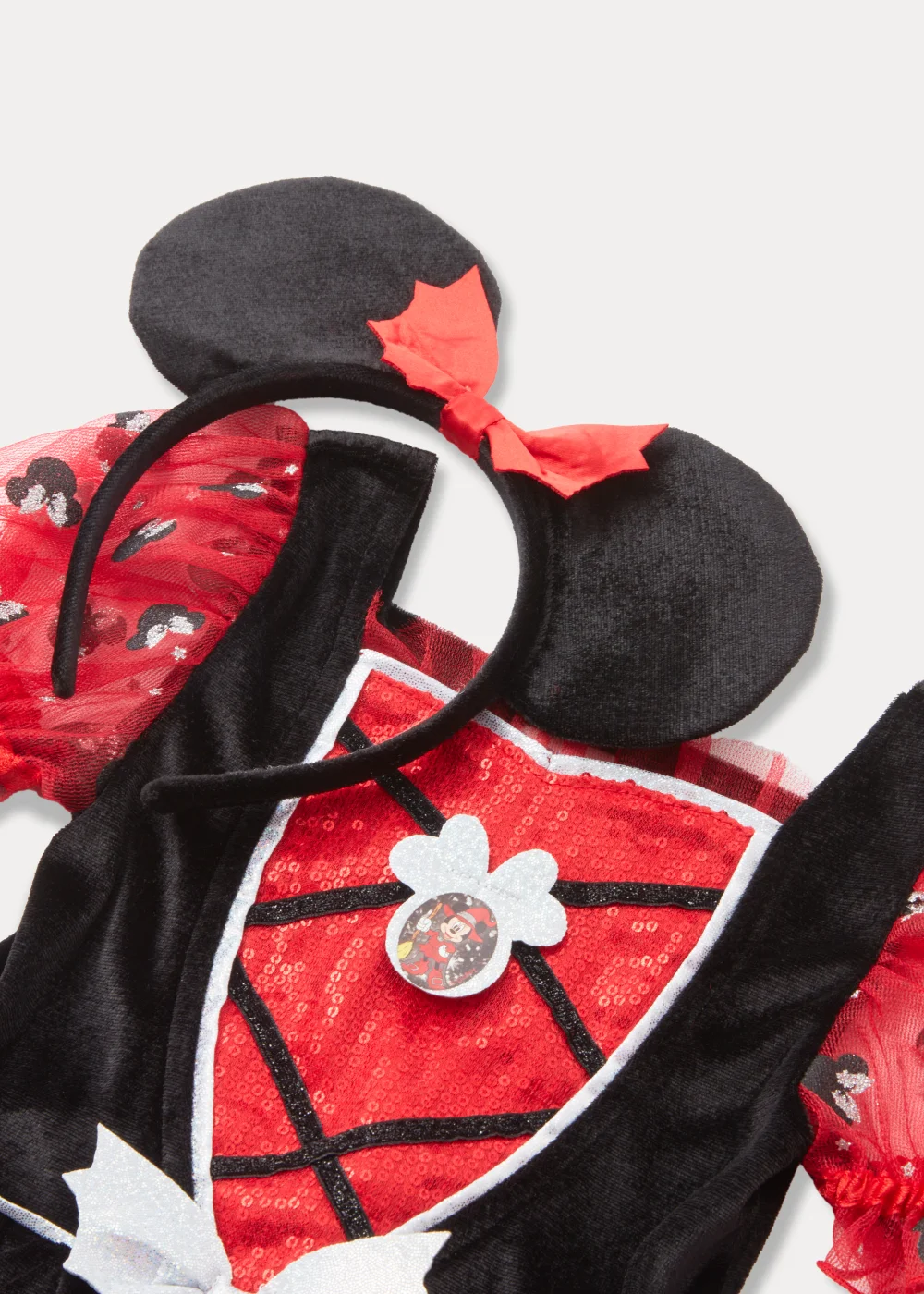 Kids Red Disney Minnie Mouse Witch Fancy Dress Costume (9mths-5yrs) - Age 2 - 3 Years Image 2