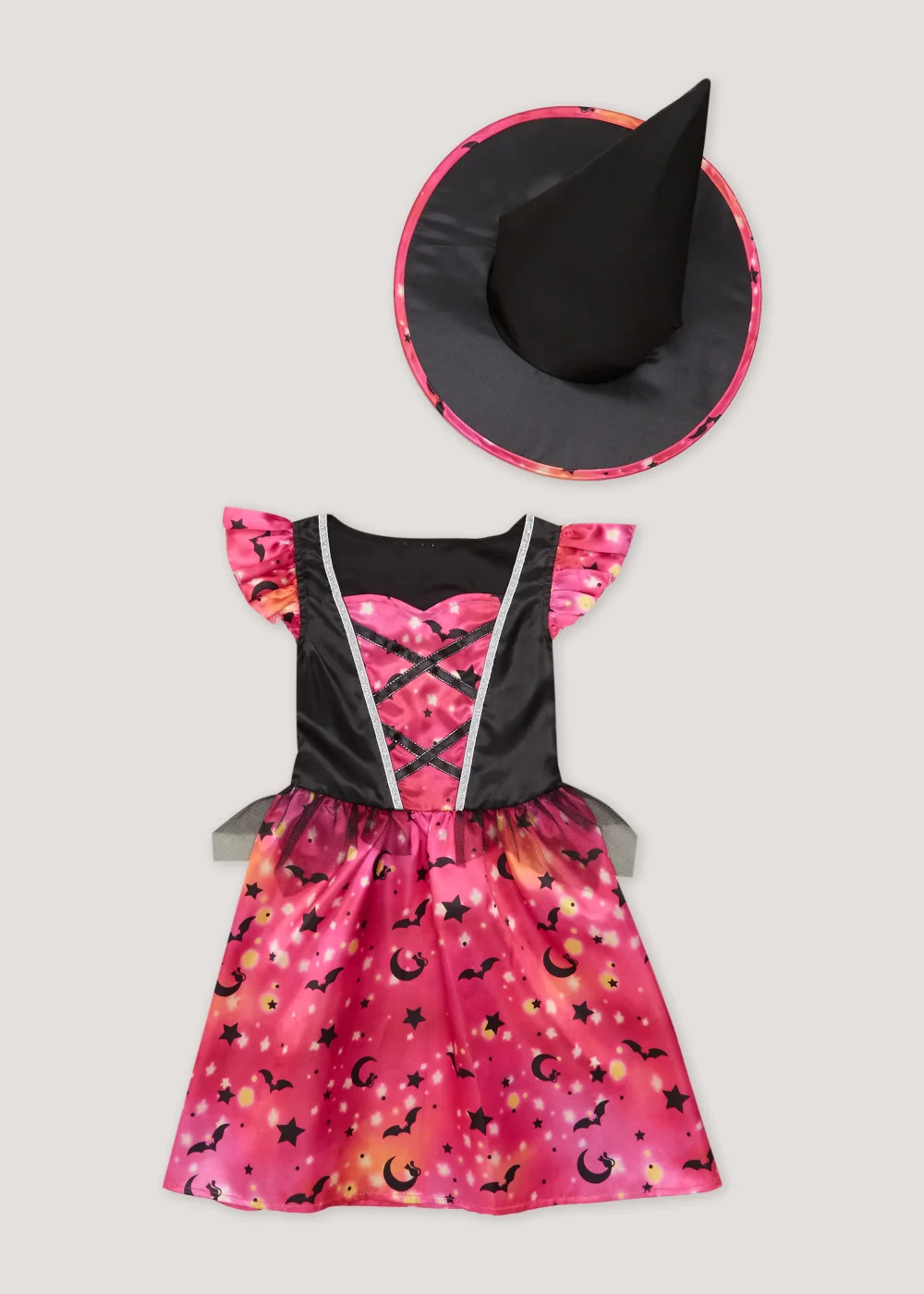 Kids Multicoloured Witch Fancy Dress Costume (12mths-9ys) - Age 12 - 18 Months Image 1