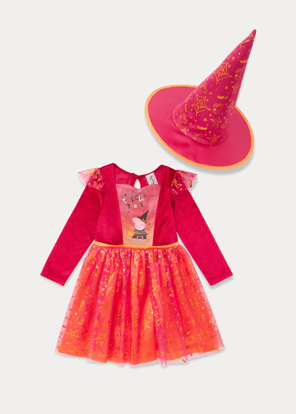 Kids Multicoloured Peppa Pig Witch Fancy Dress Costume (9mths-5yrs) - 9-12 months Image 1
