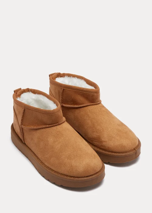 Kids Tan Snug Boots (Younger 13-Older 5) - Size 1 Image 1