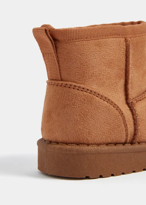 Kids Tan Snug Boots (Younger 4-12) - Size 4 Infants Image 2