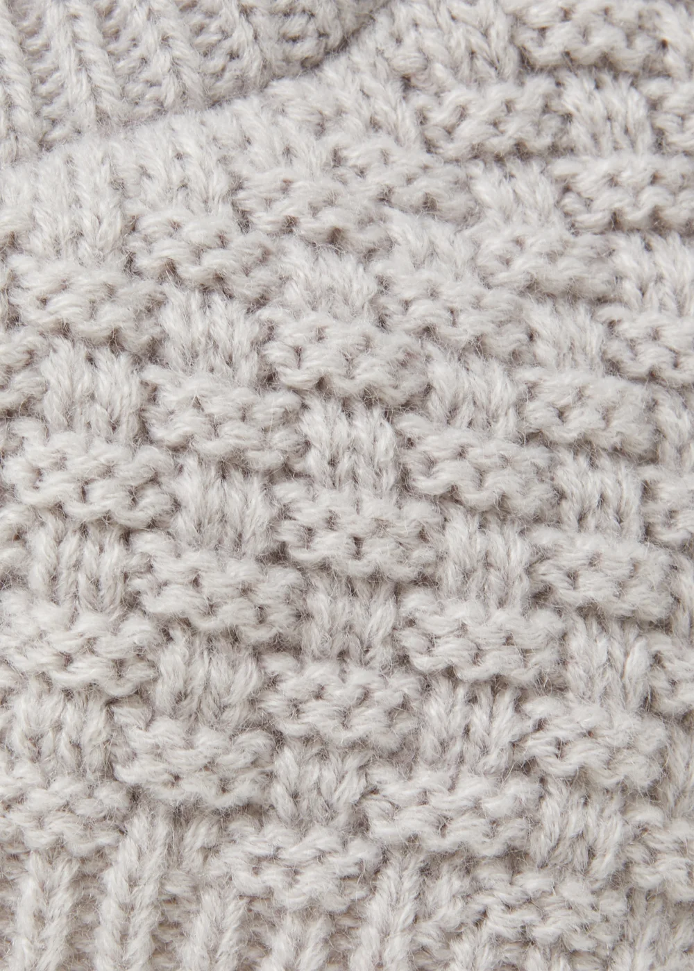 Grey Baby Balaclava Bobble Hat (Newborn-2yrs) - Age 0 - 3 Months Image 2