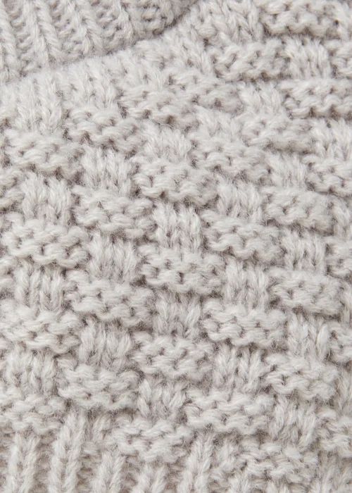 Grey Baby Balaclava Bobble Hat (Newborn-2yrs) - Age 0 - 3 Months Image 2