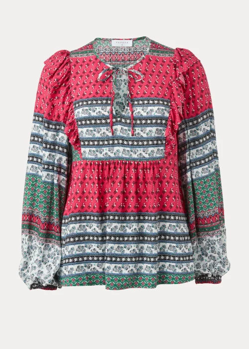 Multicoloured Boho Print Blouse - 8 Image 5