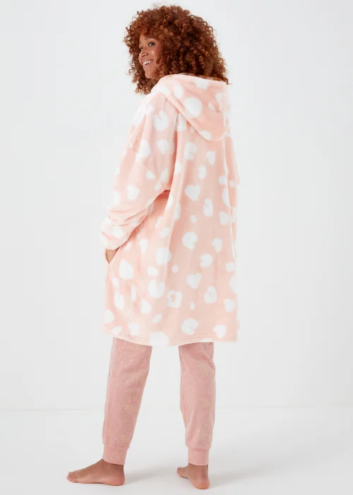 Pink Animal Print Snuggle Hoodie - Extra small Image 2