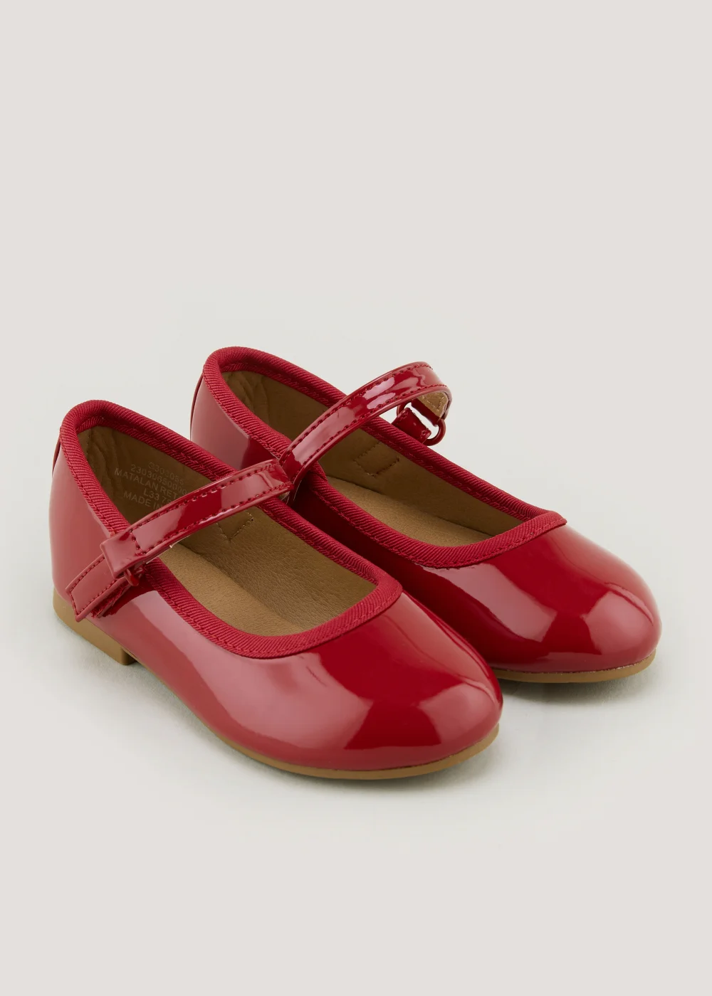Girls Red Ballet Flats (Younger 4-12) - Size 4 Infants Image 1