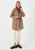 Mocha Pea Coat - 8 Image 1