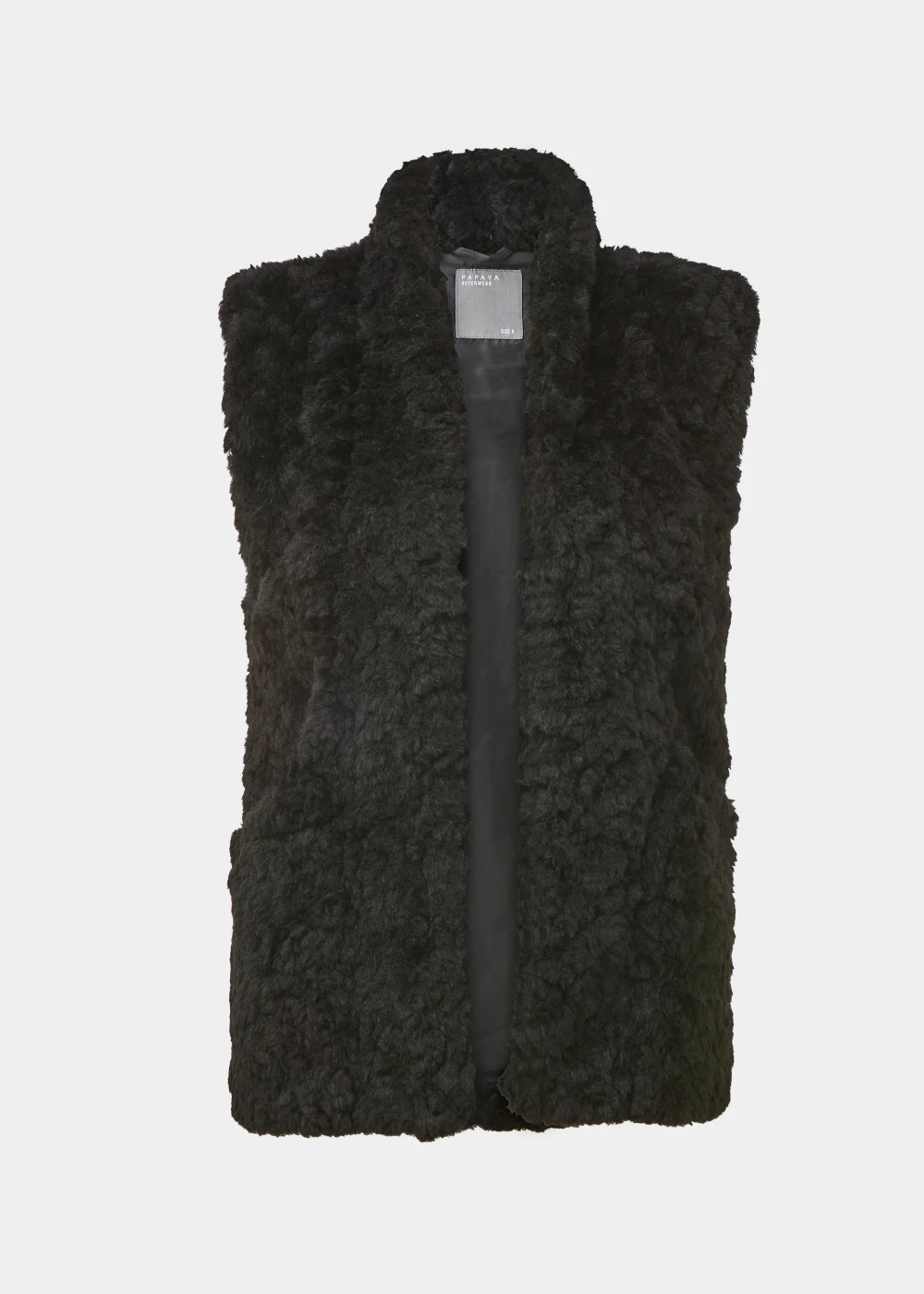 Black Faux Fur Gilet - 8 Image 5
