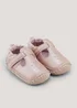 Pink Moccasin Soft Sole Baby Shoes (Newborn-18mths) - Age 0 - 3 Months Image 1