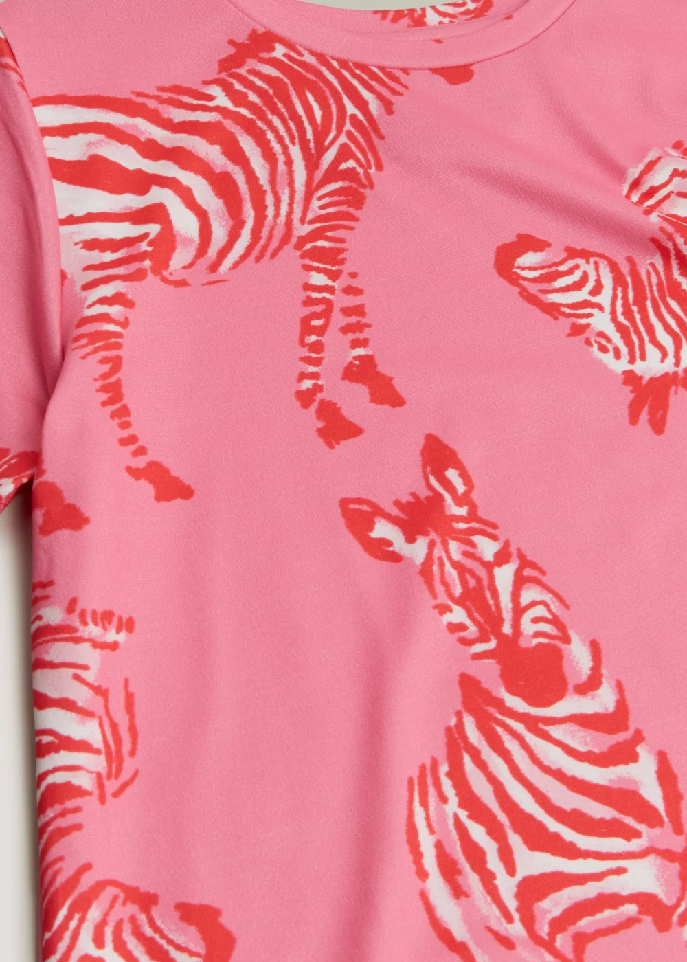 Girls Pink Zebra Long Pyjama Set (5-13yrs) - Age 7 Years Image 2