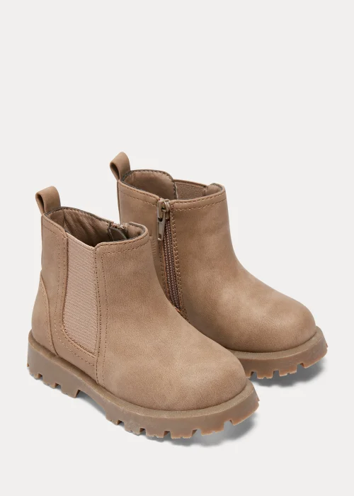 Boys Tan Chelsea Boots (Younger 4-12) - Size 4 Infants Image 1