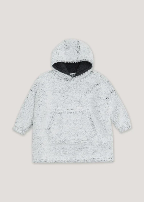 Boys Charcoal Borg Snuggle Hoodie (4-13yrs) - Small/Medium Image 1