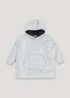 Boys Charcoal Borg Snuggle Hoodie (4-13yrs) - Small/Medium Image 1