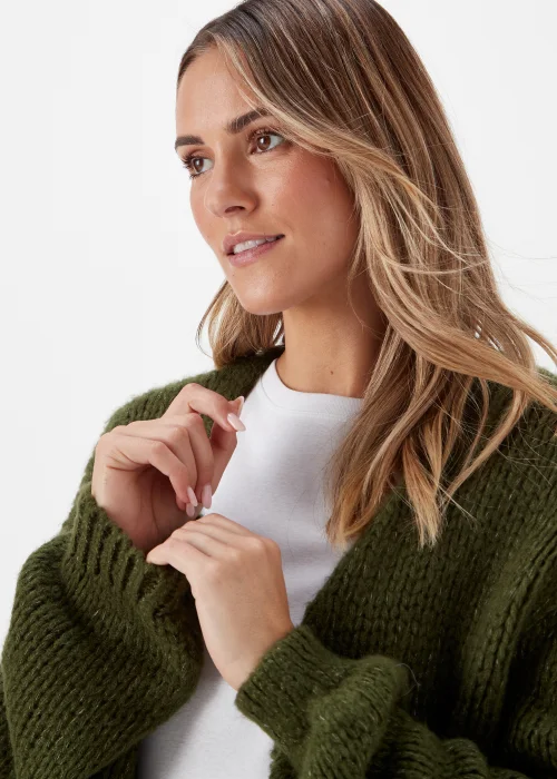 Khaki Lofty Cardigan - S Image 3
