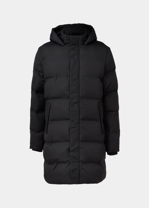 Black Long Length Showerproof Puffer Coat - S Image 5