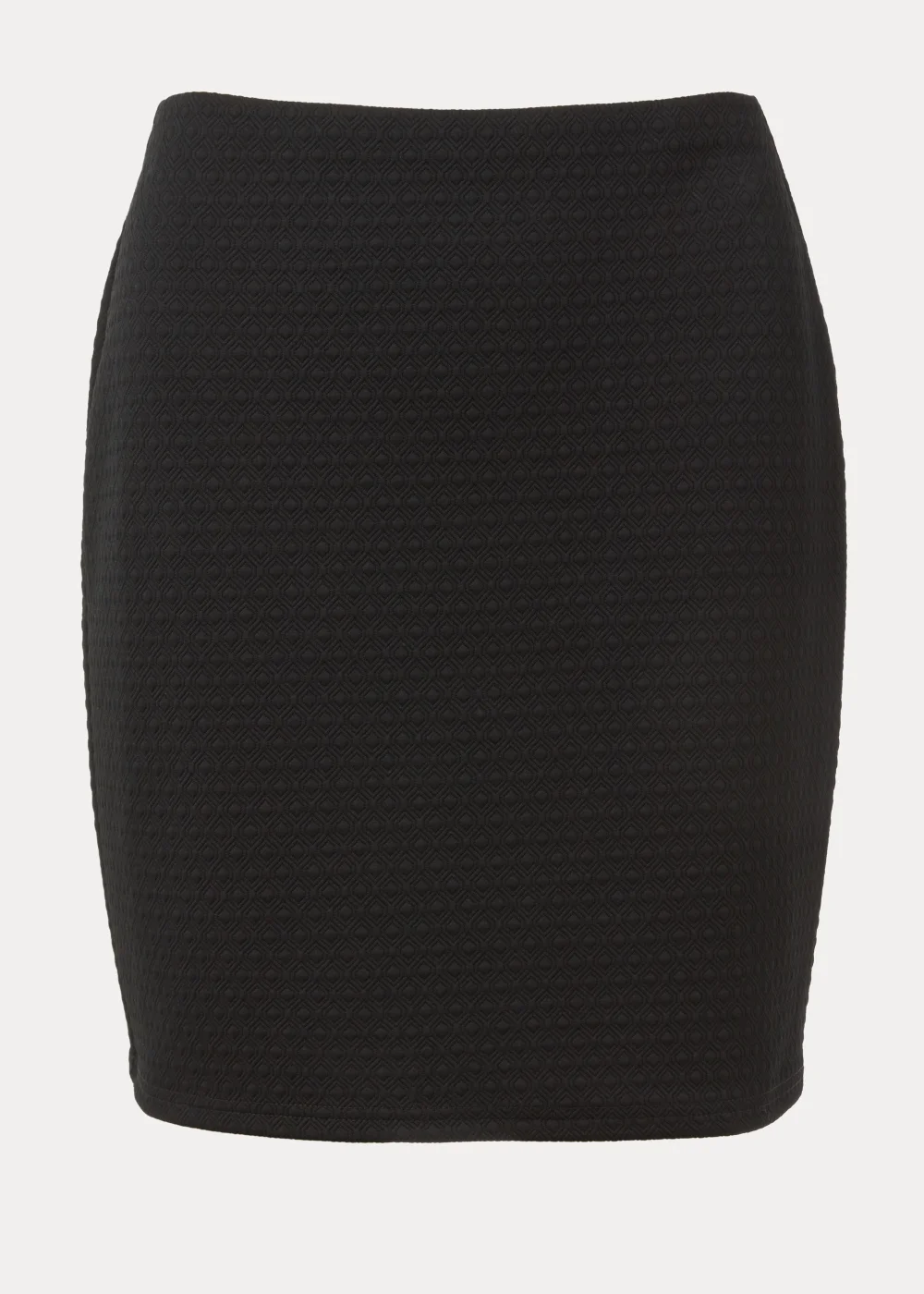 Black Textured Mini Skirt - 8 Image 5