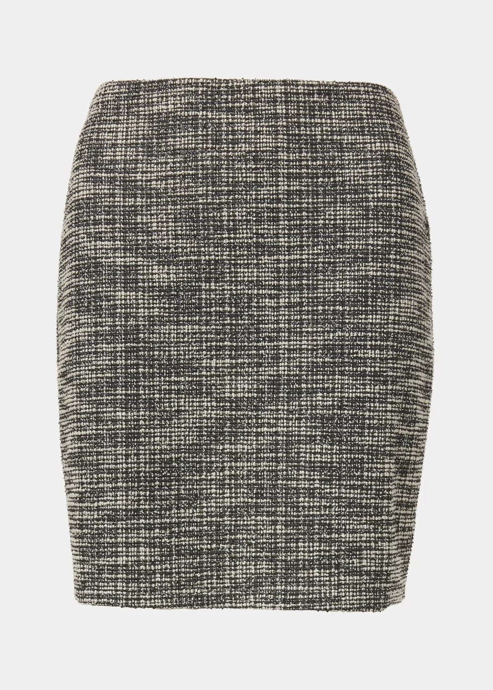 Black Textured Boucle Mini Skirt - 8 Image 5
