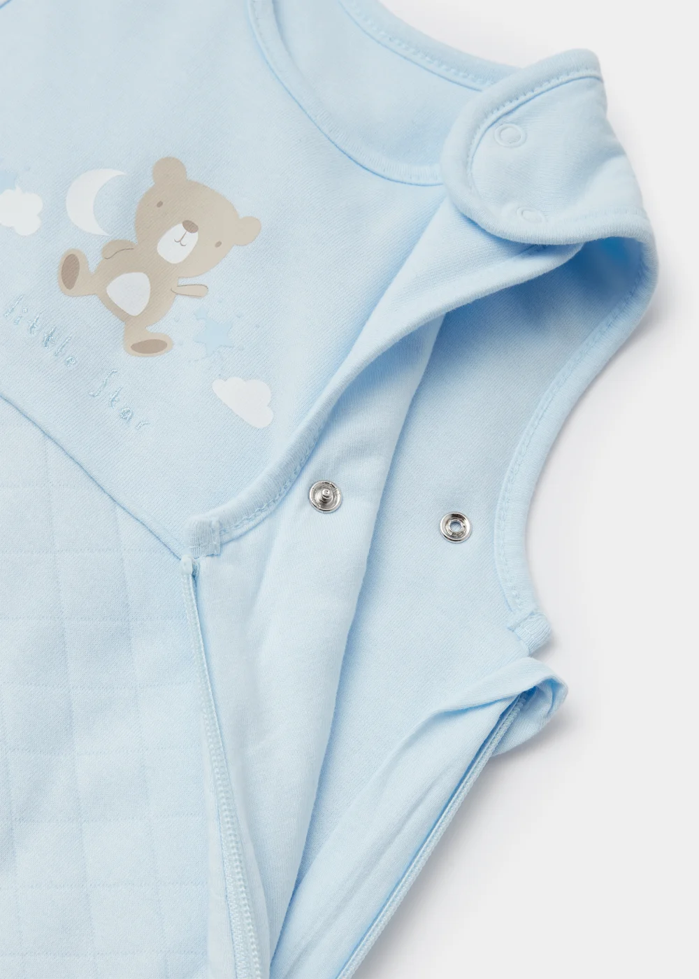 Blue Layette Bear Baby Sleeping Bag 1.5 Tog (Newborn-18mths) - Age 0 - 6 Months Image 2