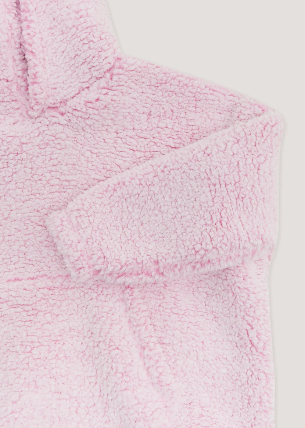Girls Pink Borg Snuggle Hoodie (4-13yrs) - Small/Medium Image 2
