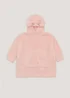 Girls Pink Glitter Cat Snuggle Hoodie (4-13yrs) - Small/Medium Image 1