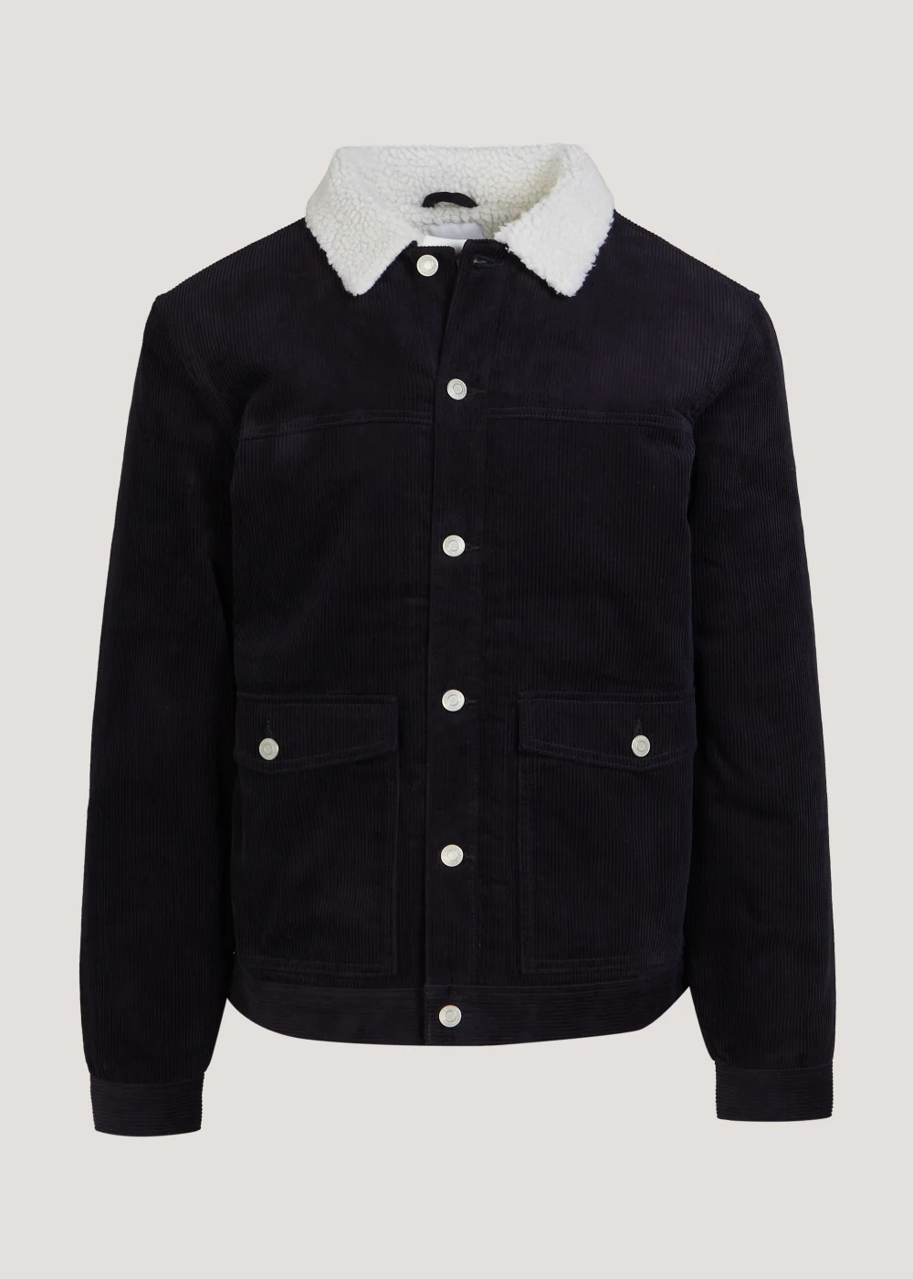 Navy Cord Trucker Jacket - S Image 5