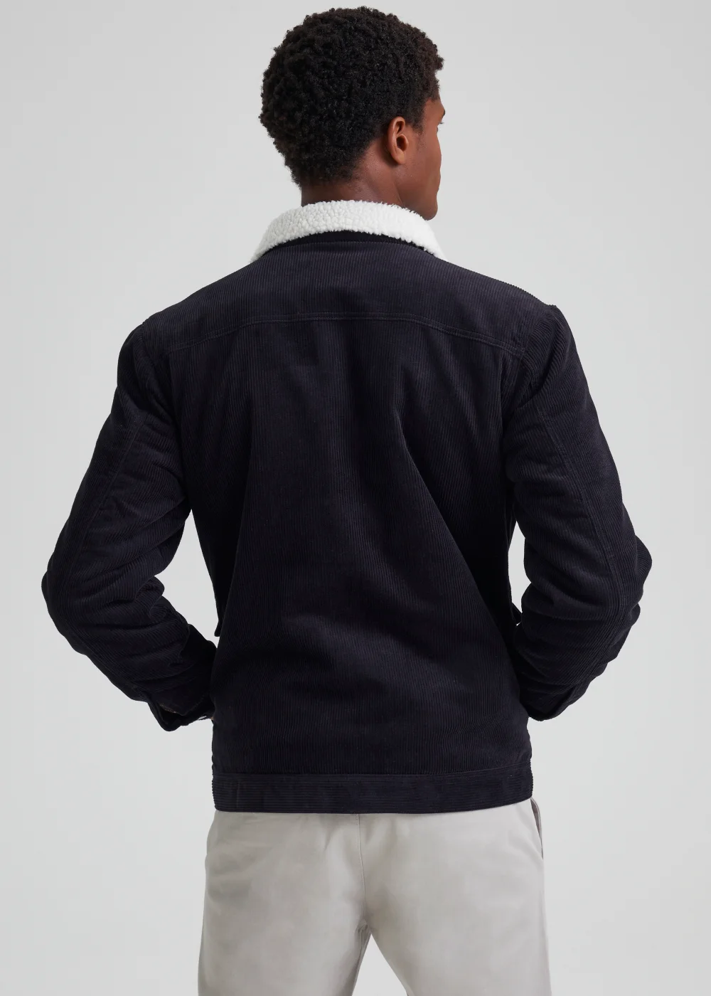 Navy Cord Trucker Jacket - S Image 2