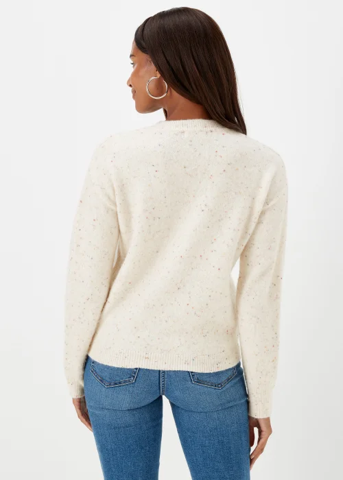 Cream Neppy Crew Neck Jumper - XS Image 2