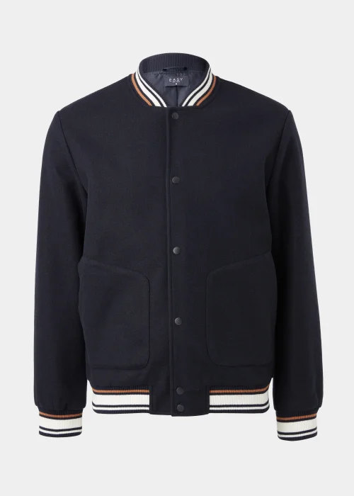 Navy Varsity Bomber Jacket - S Image 5