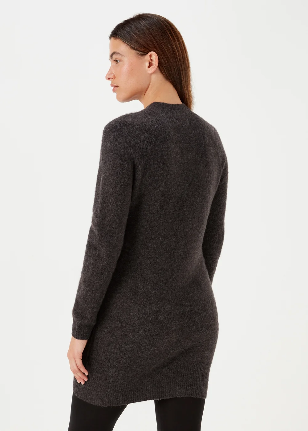 Charcoal Star Embellished Tunic Dress - XS Image 2