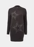 Charcoal Star Embellished Tunic Dress - XS Image 5