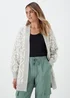 Grey Floral Longline Cardigan - XS Image 1