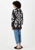 Black Aztec Print Cardigan - XS Image 3