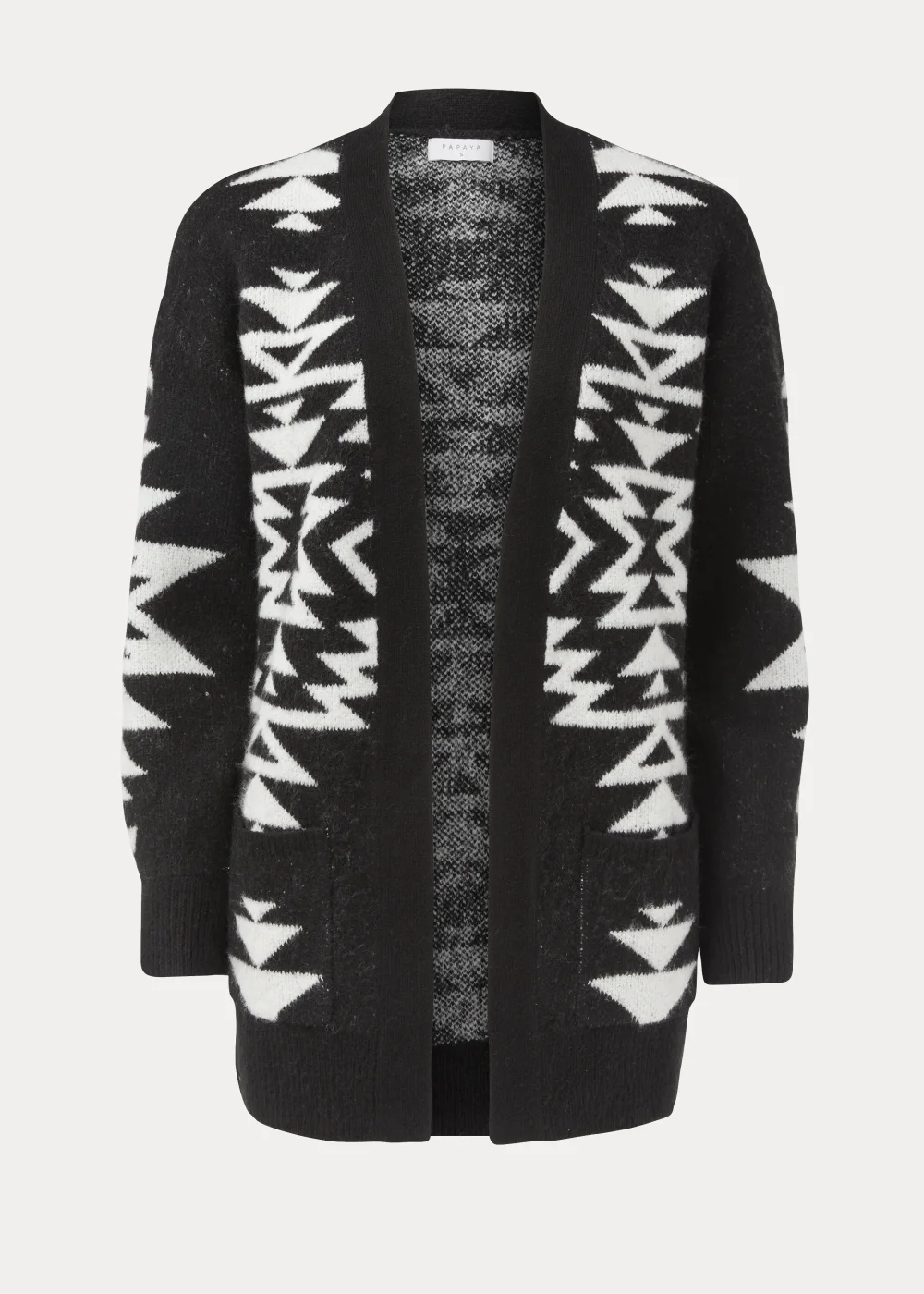 Black Aztec Print Cardigan - XS Image 5