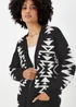 Black Aztec Print Cardigan - XS Image 4