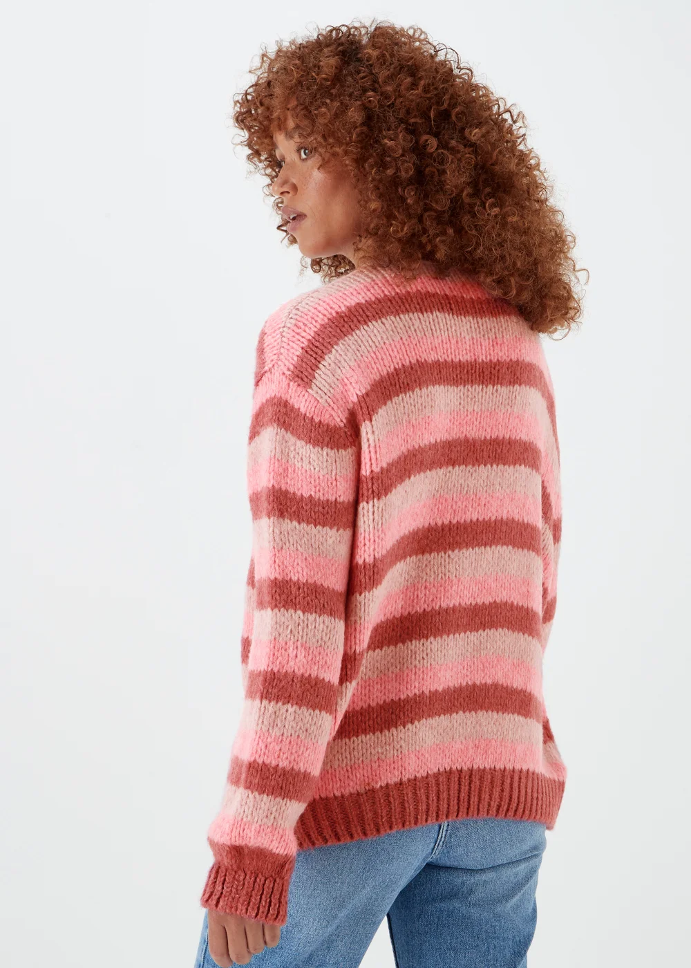 Multicoloured Stripe Lofty Cardigan - S Image 2