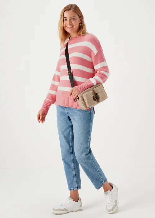 Coral Stripe Jumper - XS Image 4