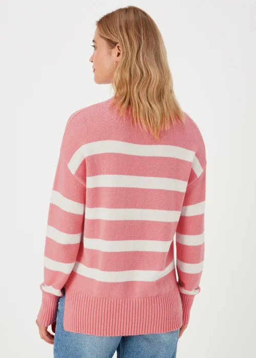 Coral Stripe Jumper - XS Image 2