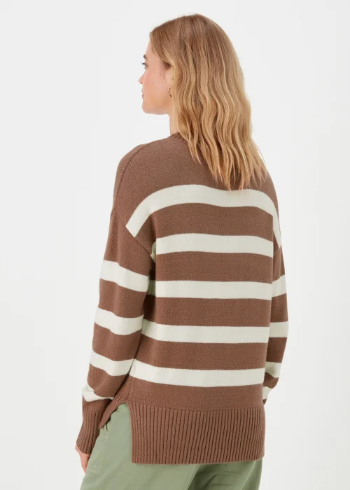 Brown Stripe Jumper - XS Image 2