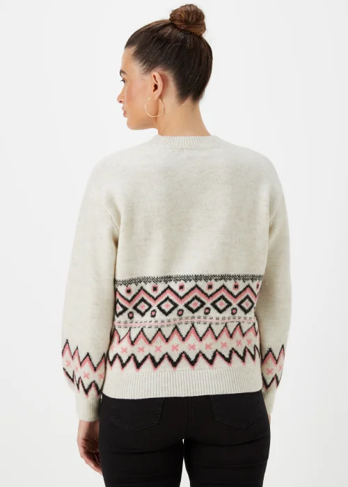 Cream Fairisle Print Jumper - XS Image 2