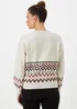 Cream Fairisle Print Jumper - XS Image 2