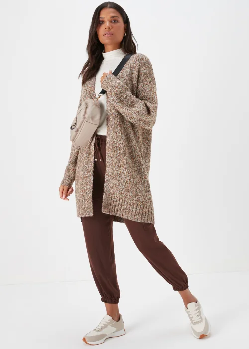 Brown Longline Cardigan - XS Image 4