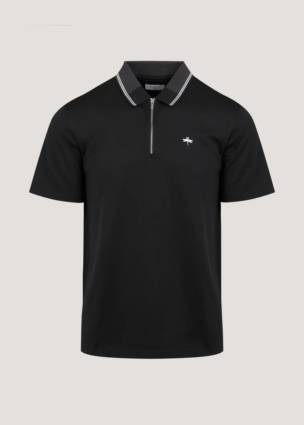 Black Modal Polo Shirt - S Image 5