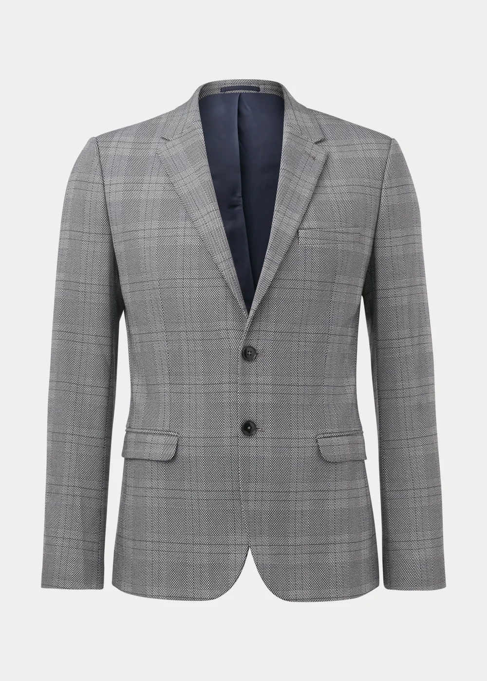 Taylor & Wright Forth Grey Check Skinny Fit Suit Jacket - 36 Chest Regular Image 5
