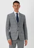 Taylor & Wright Forth Grey Check Skinny Fit Suit Jacket - 36 Chest Regular Image 1