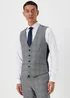 Taylor & Wright Forth Grey Check Suit Waistcoat - Small Image 1