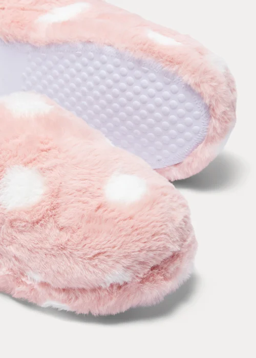 Pink Spot Mule Slippers - Small Image 2