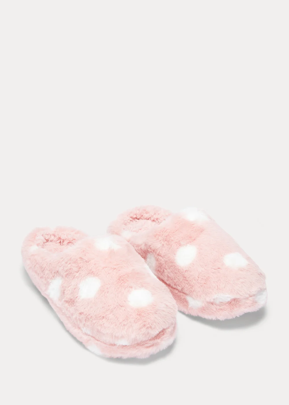 Pink Spot Mule Slippers - Small Image 1