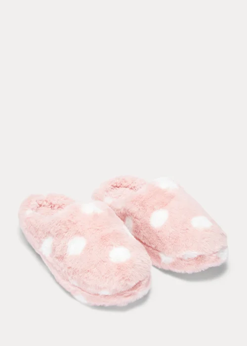 Pink Spot Mule Slippers - Small Image 1